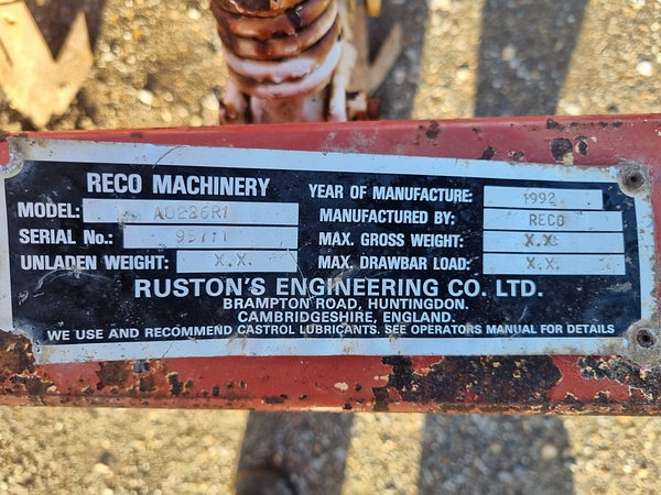 Chris Atkin & Son Ltd - Reco 4.5m Cultivator